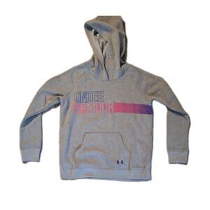 Under Armour Girl's X Large Logo Soft Fleece COLD GEAR Hoodie (12)